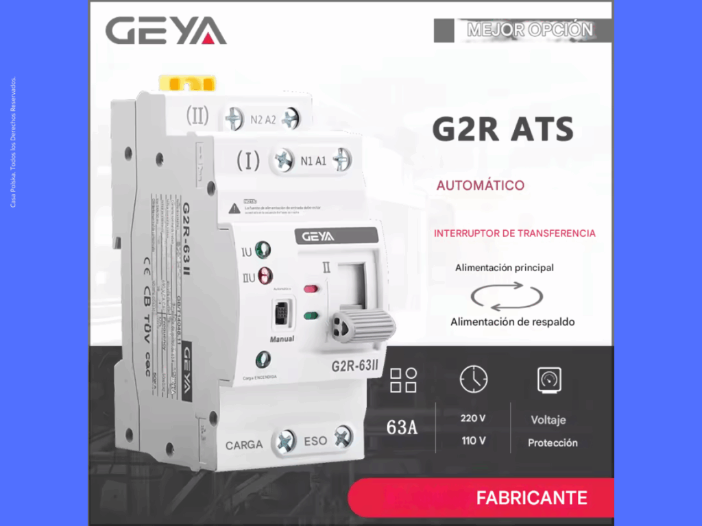 Descubre cómo instalar y configurar un ATS (Interruptor de Transferencia Automática) para garantizar energía continua en tu hogar, integrándolo con baterías o generador y asegurando protección con breakers inteligentes.