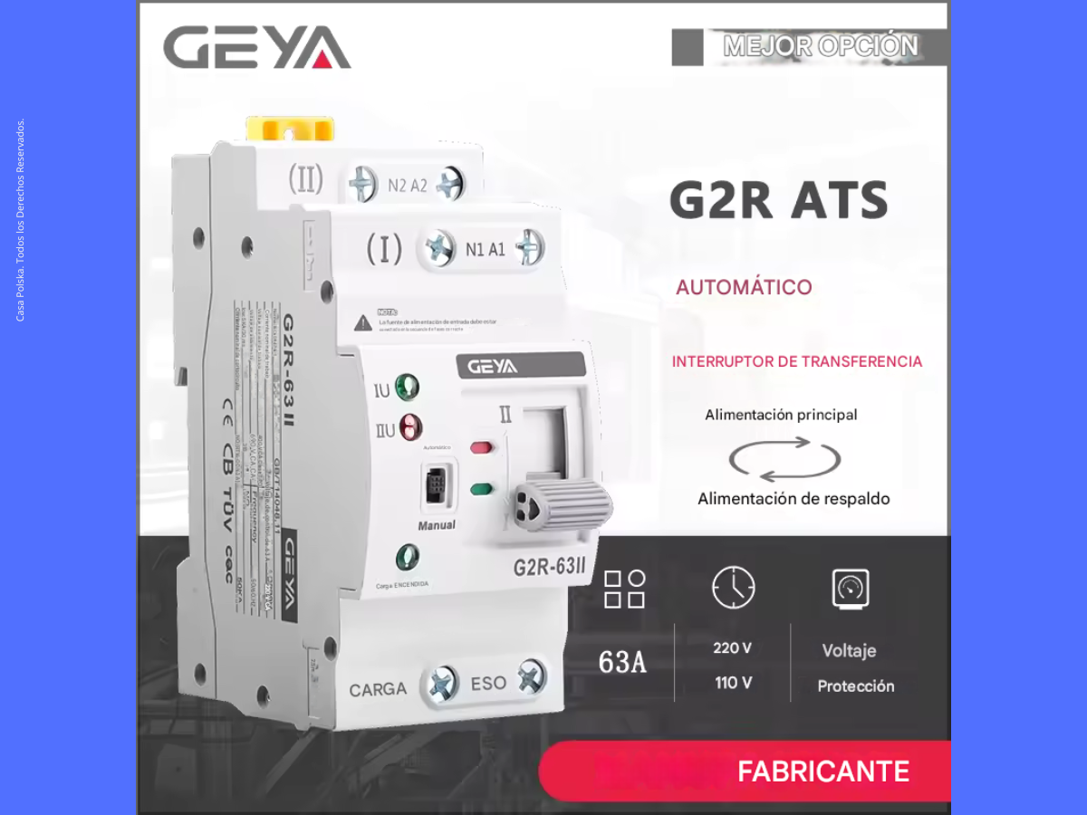 Descubre cómo instalar y configurar un ATS (Interruptor de Transferencia Automática) para garantizar energía continua en tu hogar, integrándolo con baterías o generador y asegurando protección con breakers inteligentes.