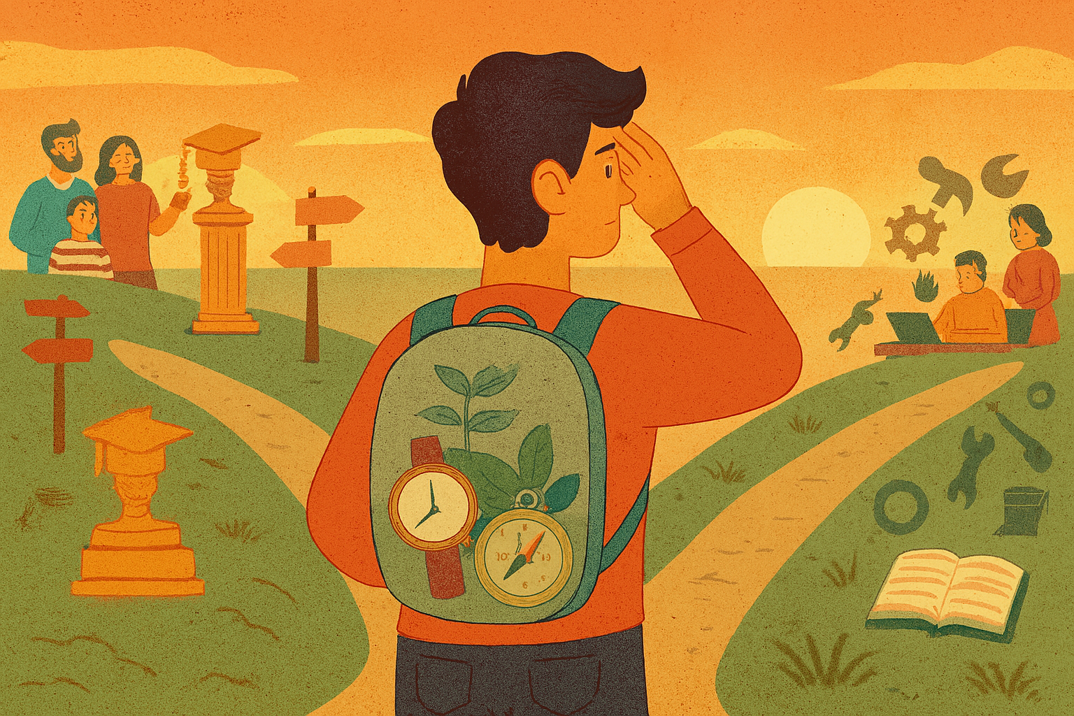 Consejos realistas para elegir carrera después del colegio. Aprende a manejar la presión familiar, identificar la envidia y tomar una decisión alineada a la demanda laboral. Elige con inteligencia, no solo por prestigio. Capitulo 1.