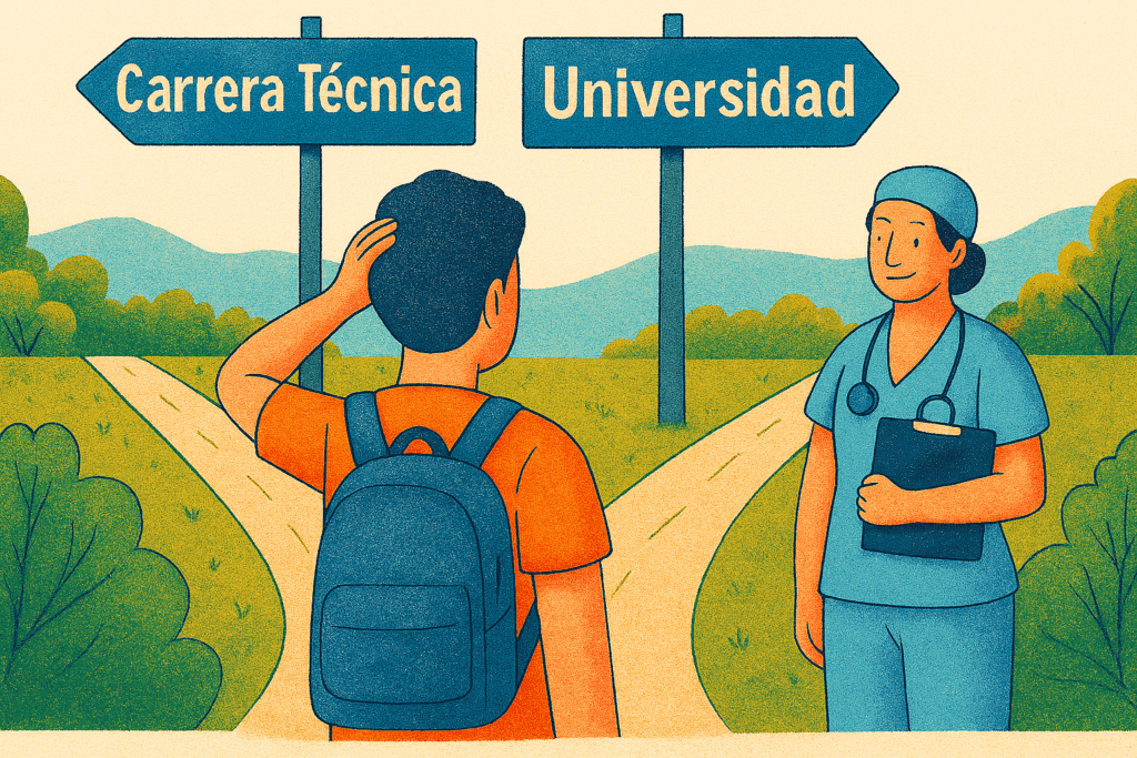 En el texto, el autor reflexiona sobre el proceso de elegir una carrera profesional, destacando que se trata de una decisión personal y crucial que definirá el futuro y la posición en la sociedad de quien la toma. Advierte que no debe basarse en presiones externas o opiniones ajenas, sino en un análisis maduro de los intereses propios, ya que una elección incorrecta puede llevar a insatisfacción y pérdida de tiempo.