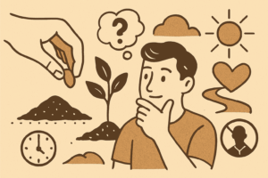 El texto reflexiona sobre la importancia de descubrir, cultivar y valorar el talento personal, comparándolo con una semilla que requiere cuidado, tiempo y esfuerzo para crecer. A través de experiencias personales y observaciones sobre el éxito de otros, plantea la duda natural de si el esfuerzo y los riesgos realmente valen la pena.