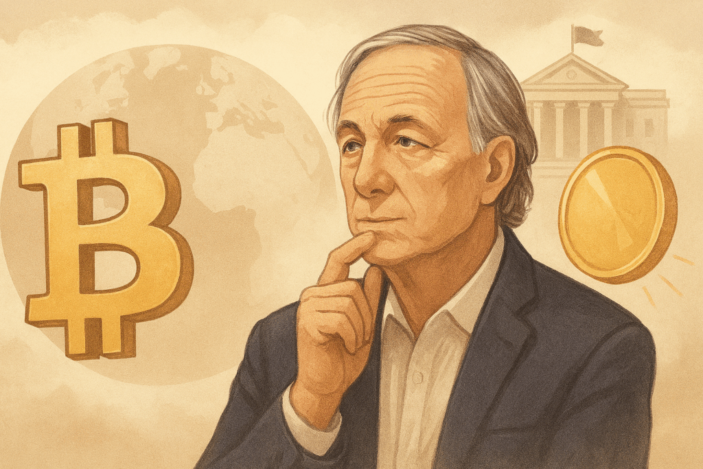 Ray Dalio, fundador de Bridgewater Associates, reconoce a Bitcoin como "una gran invención" sin convertirse en un entusiasta. Advierte que su mayor riesgo es tener éxito, porque los gobiernos harán lo que sea para proteger su poder monetario. Lo ve como un potencial "oro digital" y refugio contra la inflación, aunque aún demasiado volátil.