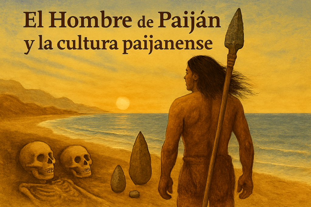 Hombre de Paiján ilustrado. Imagen por Casa Polska.