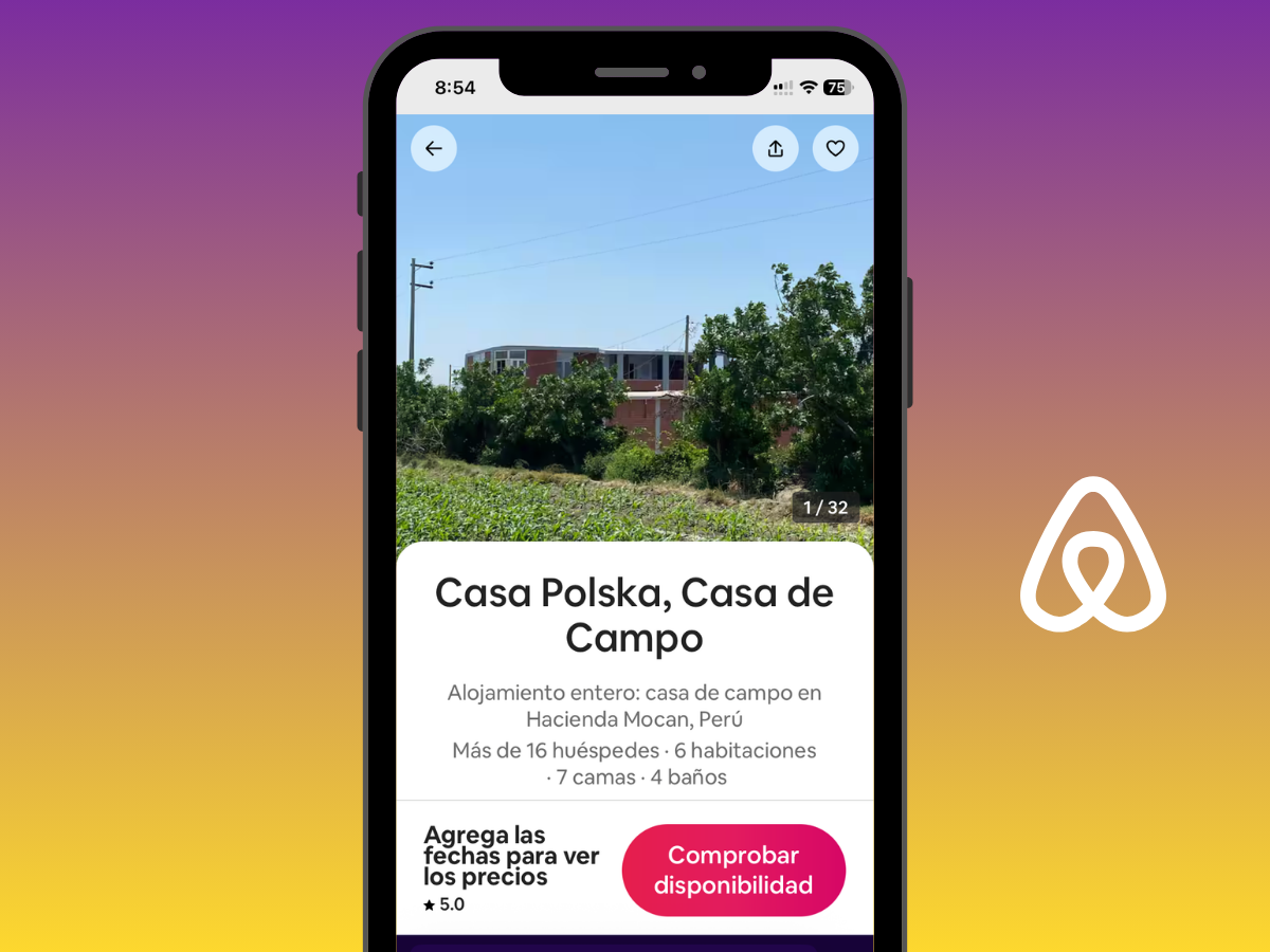 Vista del alojamiento disponible en Airbnb